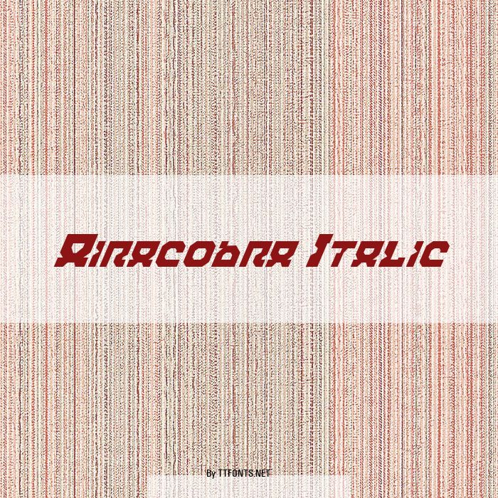 Airacobra Italic example